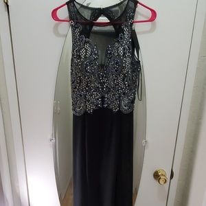 Black prom dress.. formal dress..